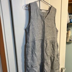 Lucky Brand Black and White Striped Linen Top